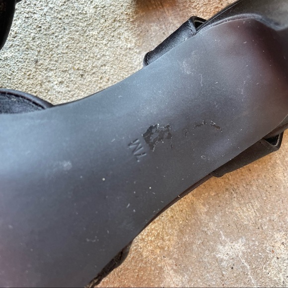 David’s Bridal Heels Black Lace Pointed Toe Slingback Womens 7 - Picture 7 of 10